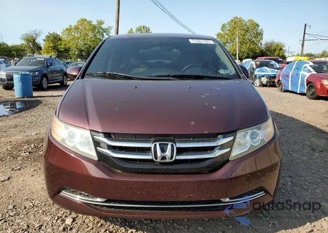 2014 Honda Odyssey Ex z USA, uszkodzony, nr VIN 5FNRL5H4XEB065658